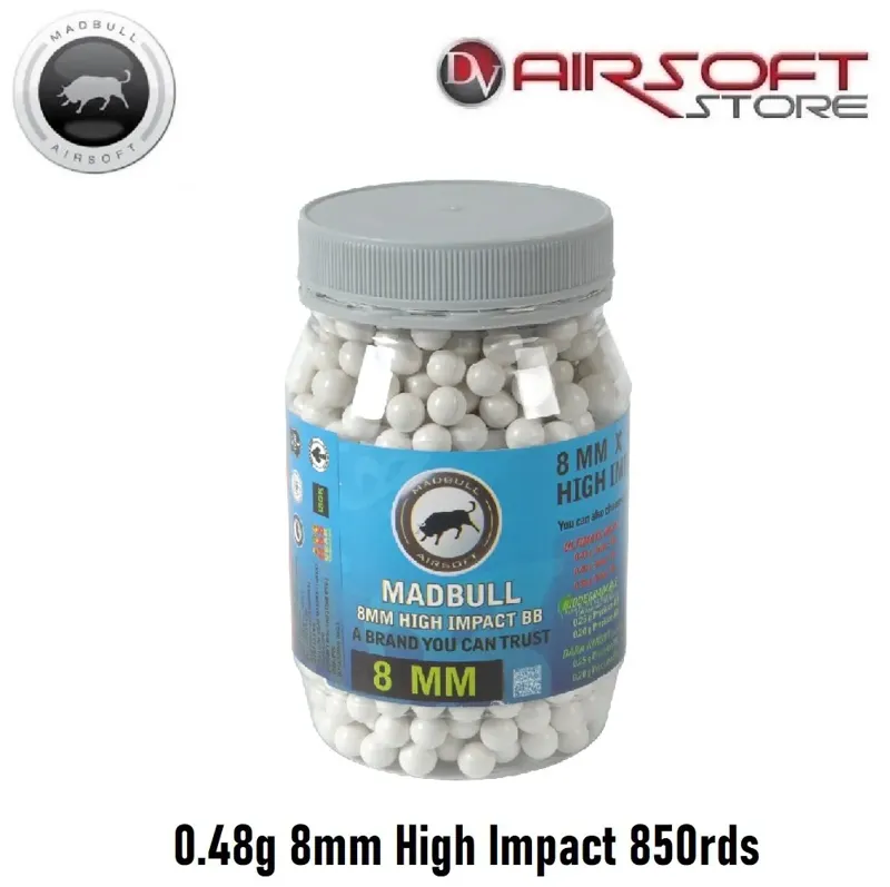 0.48g 8mm High Impact 850 rds