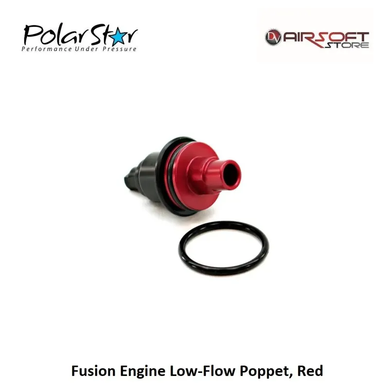 Fusion Engine Low-Flow Poppet · Rojo