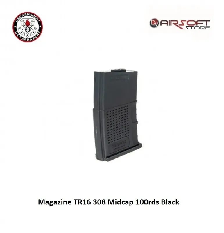 Magazine TR16 308 Midcap 100 rds · Negro