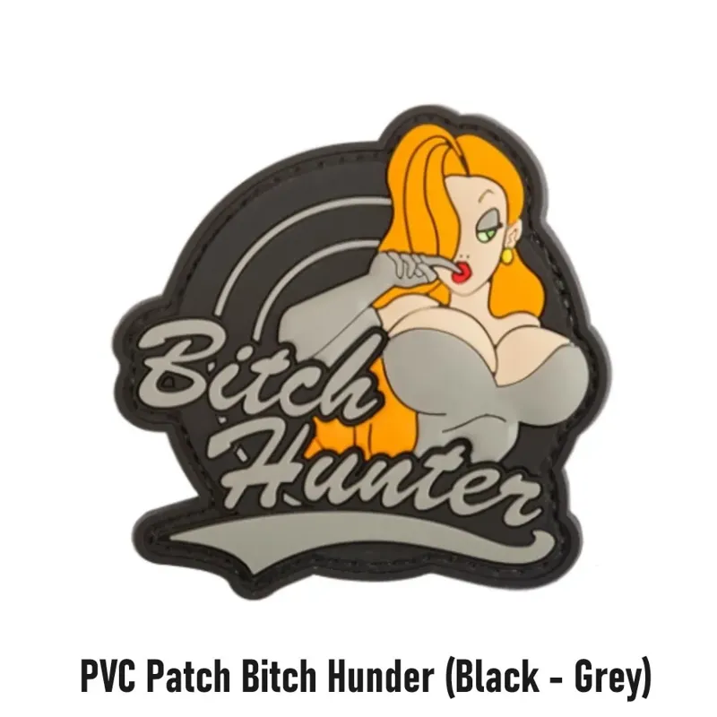 PVC Patch Bitch Hunter · Black grey