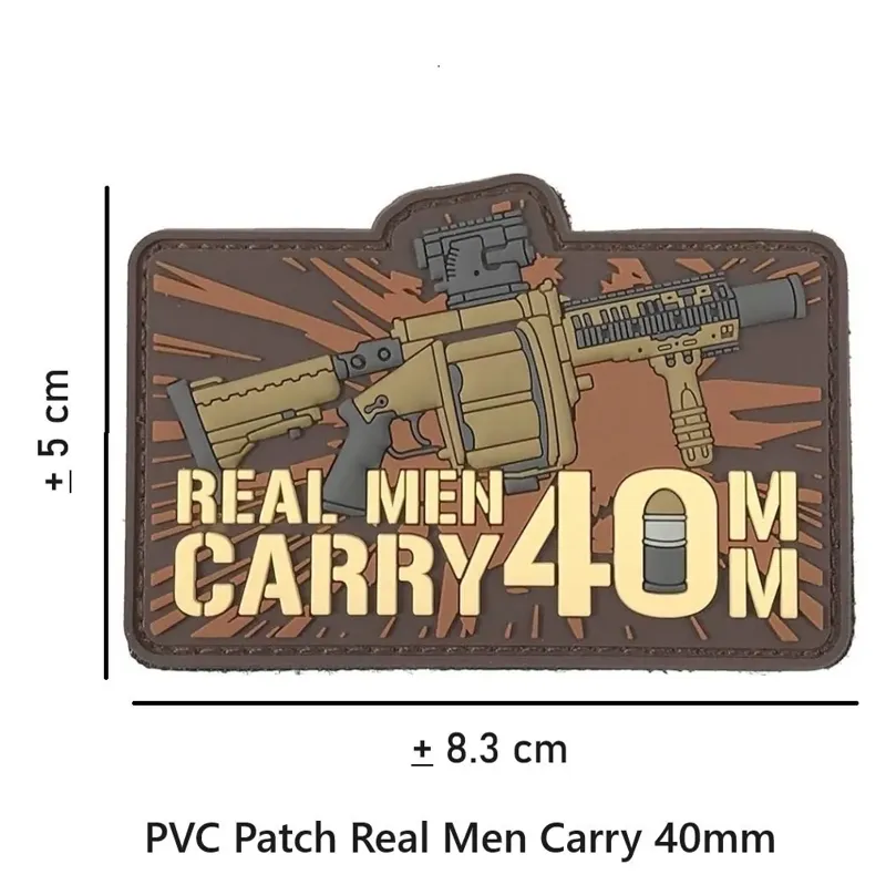 PVC Patch Men Carry 40mm