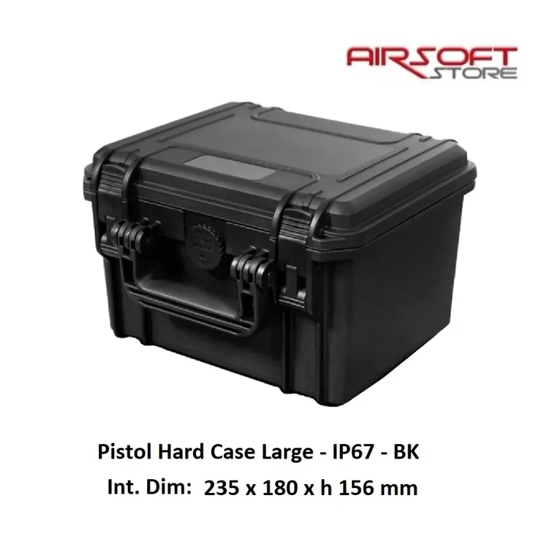 Pistol Hard Case Large - IP67 · Negro