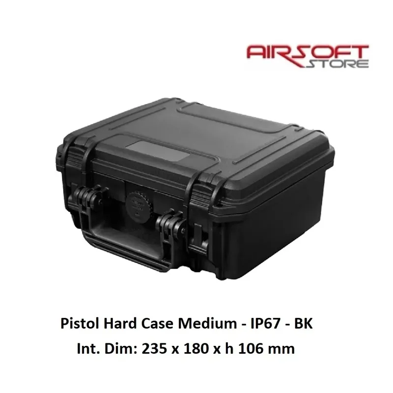 Pistol Hard Case Medium - IP67 · Negro