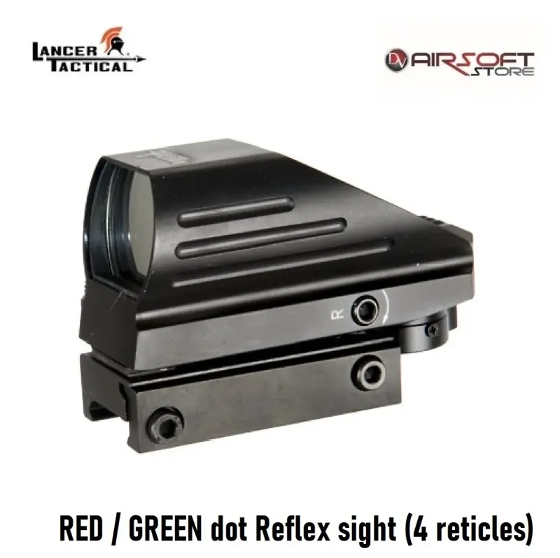 Green Dot Reflex Sight (4 Reticles) · Rojo
