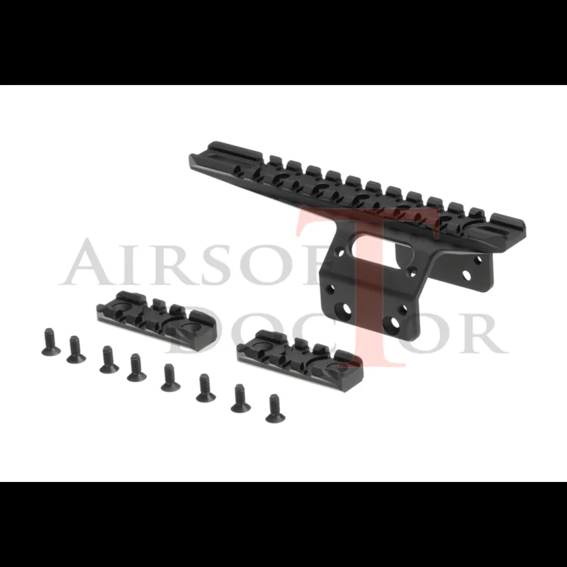 Action Army T10 Front Rail · Negro