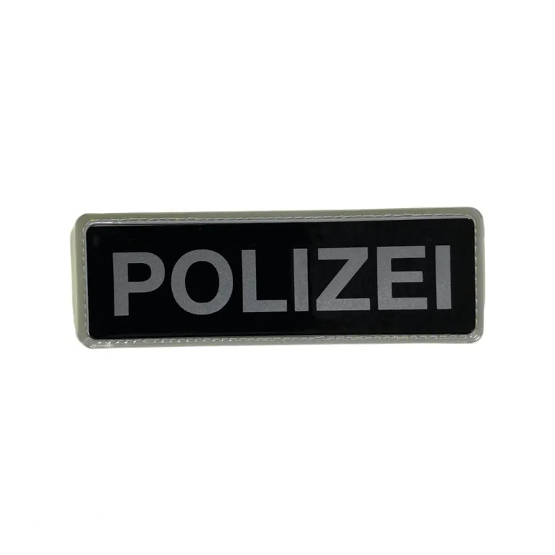 Protec Patch Polizei - Reflektierend 13,5x4,5 cm