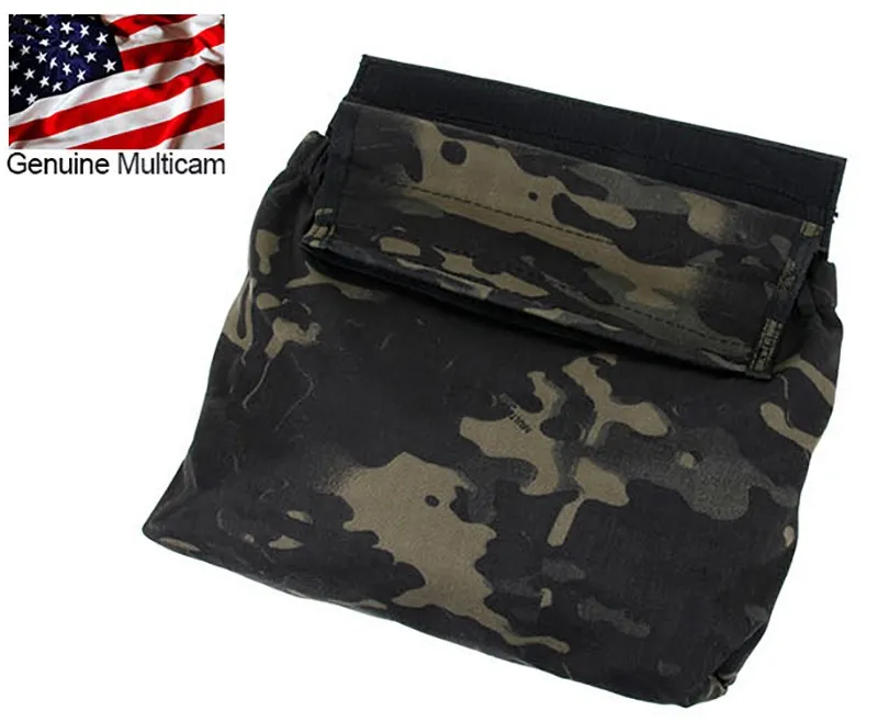 Multi Function Hook and Loop Roll Up Dump Pouch · Multicam Black
