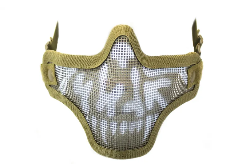 Bas de Masque Grillage Shield Skull · Tan / FDE
