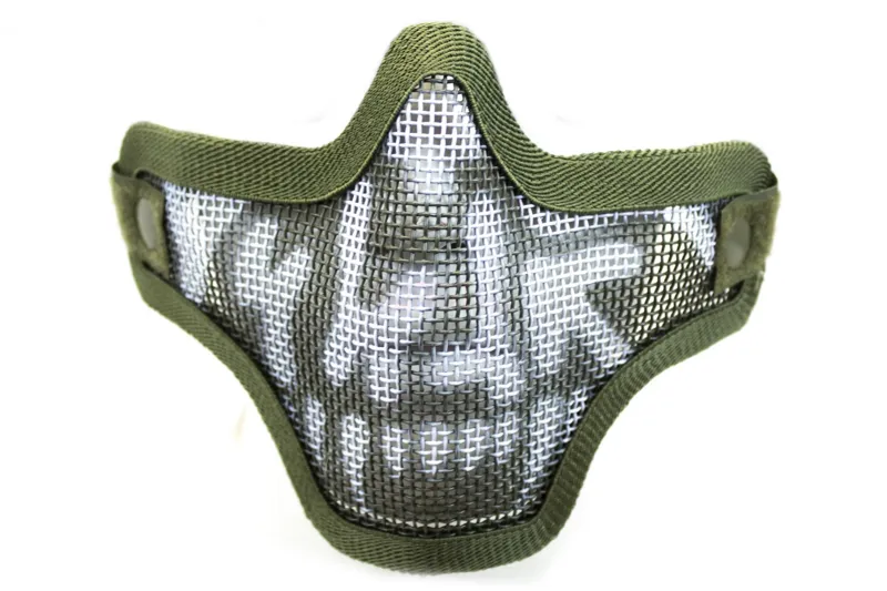 Bas de Masque Grillage Shield Skull · Verde / OD