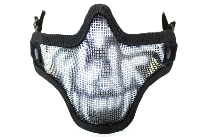 Bas de Masque Grillage Shield Skull · Negro