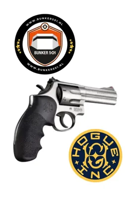 Grip 19000 S&w K/L Round Butt Rubber - Hogue