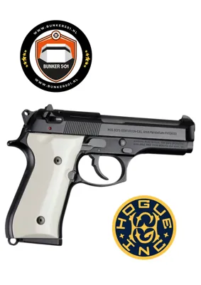 Grip 92020 Beretta 92 Smooth Ivory Polymer - Hogue