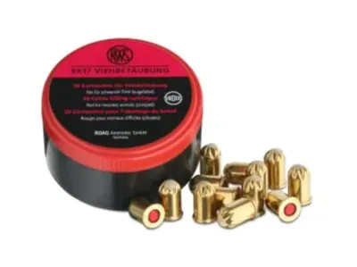 Slachtpatronen | KAL.9MM | Rood | 50 Stuks | Moeilijke Dieren - RWS