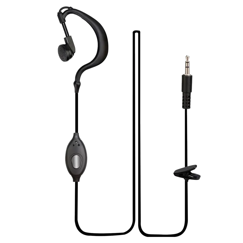 Μικροφωνο Ακουστικο, Retevis, for B648P, G-Hook, 2,5mm · Negro