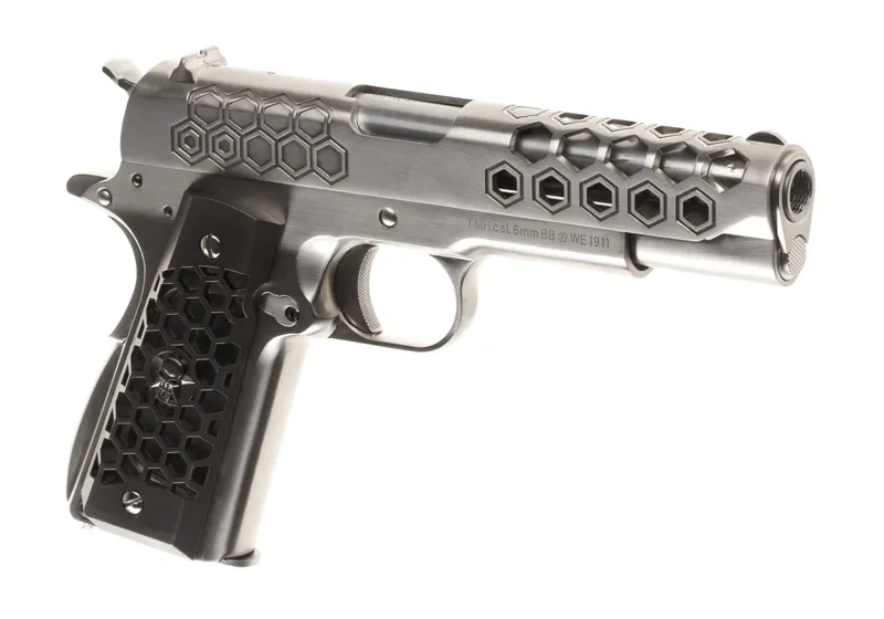 airsoftzone M1911 Hex Cut Full Metal · Negro