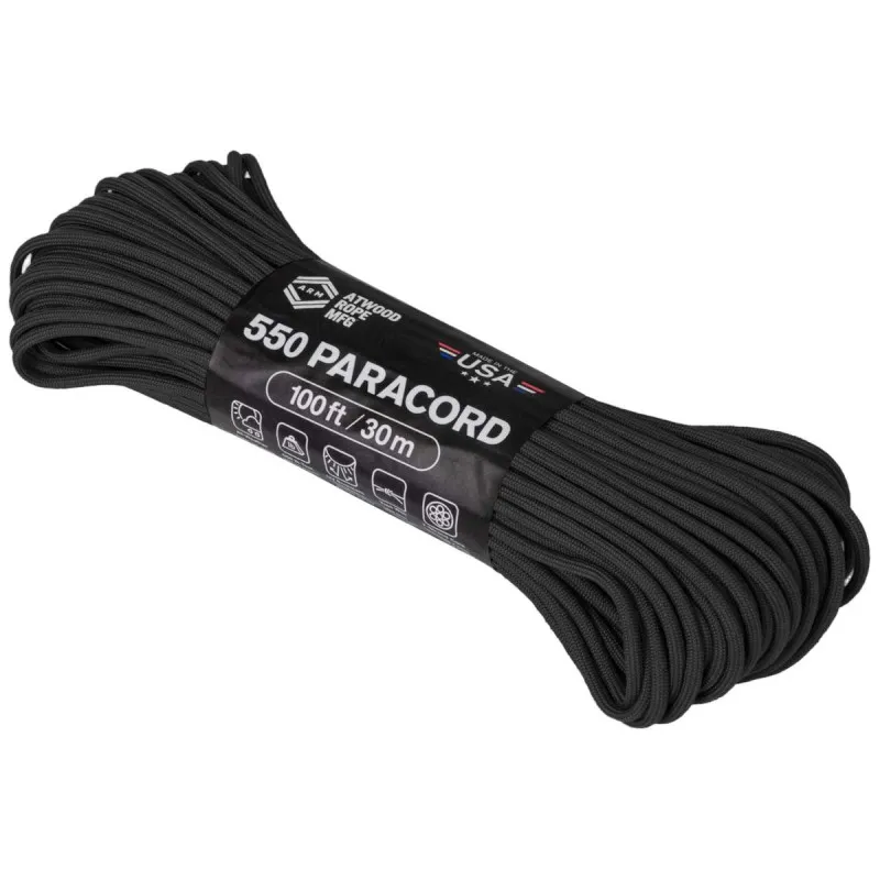 Paracord 550 100FT · Negro
