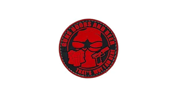 JTG Guns Boobs and Beer Rubber Patch