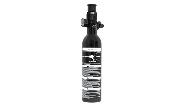 Totem Air 0,21L/13CI Alu Flasche Mit 200BAR Regulator · Negro