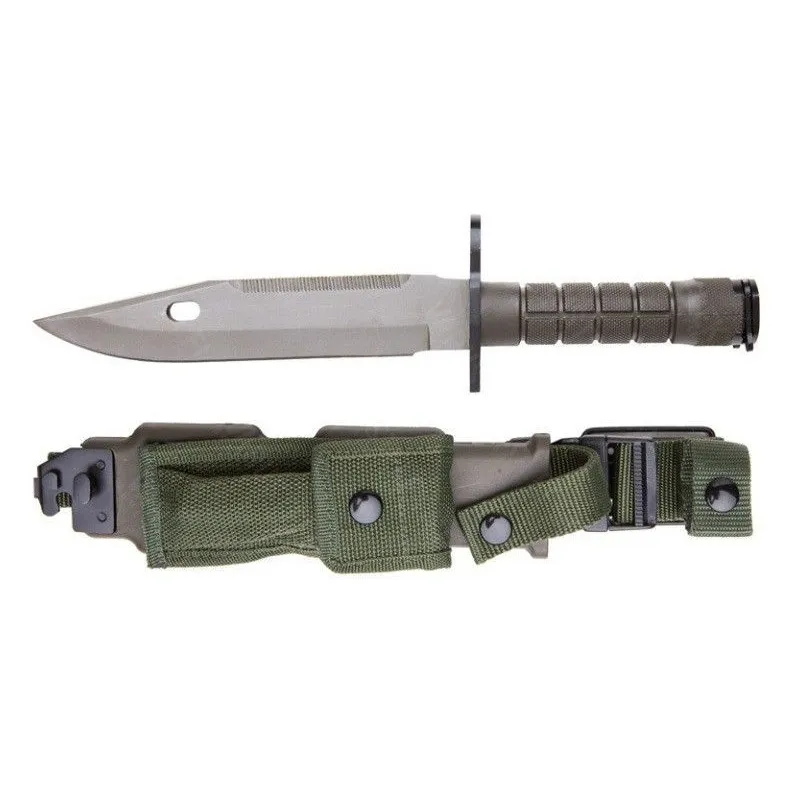 MilTec Bayoneta M9 con Funda · Verde / OD