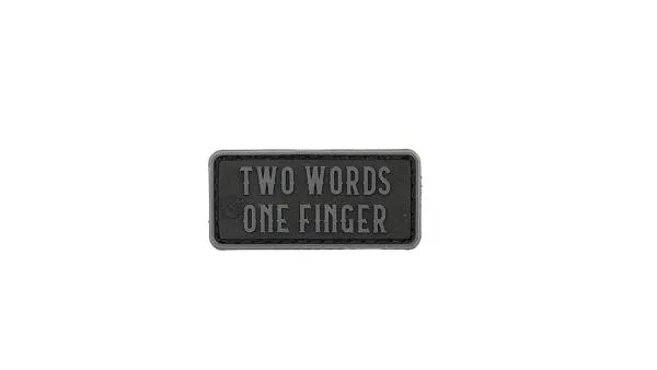 JTG Two Words One Finger Micro PVC Patch