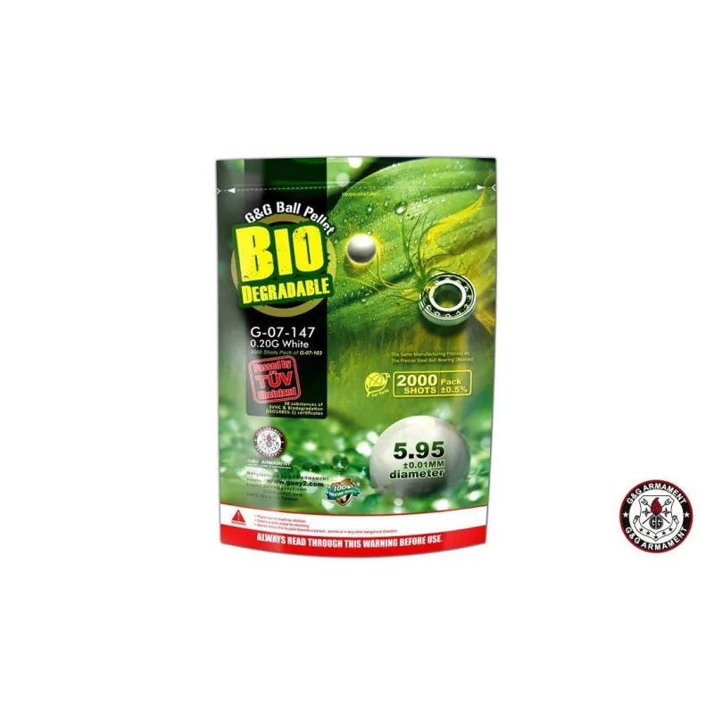 G&G Armament Bolas 0,20 gr 2000BBs