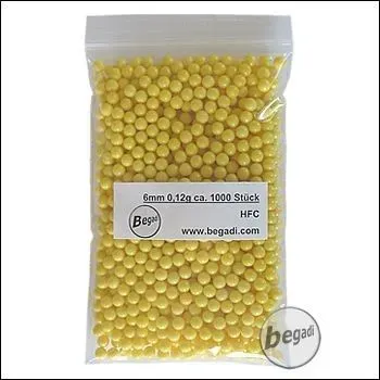 1.000 BBs, Gelb, Für Indoor 0,5 J Und Spring Granaten, 0,12g - HFC airsoft