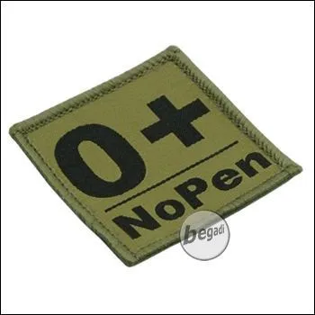 Blutgruppen Aufnäher "0, Pos. - NoPen" - BE-X