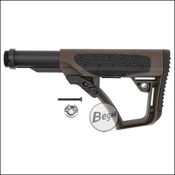 Daniel Defense Stock, Aus Nylon Fiber & TPU, Inkl. Stocktube - Braun - Cyma