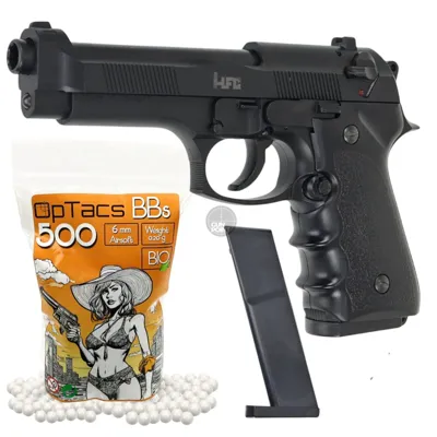 M9 (HA 118B) Federdruck 0,5 Joule + 500 OpTacs Bio BBs - HFC airsoft