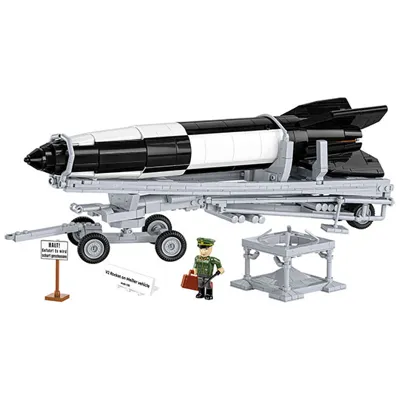 Historical Collection Bausatz V2 Rocket on Meiller Vehicle Executive Edition 1191 Teile 3120 - Cobi