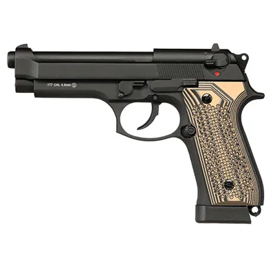 M92 CO2 Luftpistole Kal. 4,5 mm BB Vollmetall - G10 Grip Edition - KLI