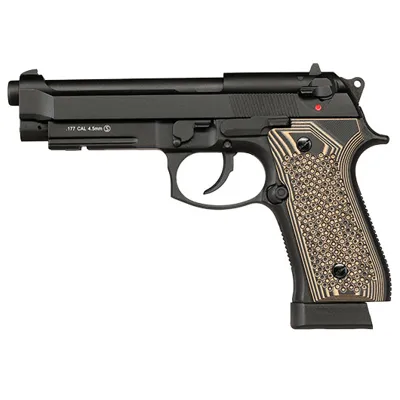 M92A1 CO2 Luftpistole Kal. 4,5 mm BB Vollmetall - G10 Grip Edition - KLI
