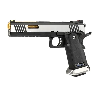Hi-Capa 6 WET Force Type-A Vollmetall BB Silber - Wei-ETech
