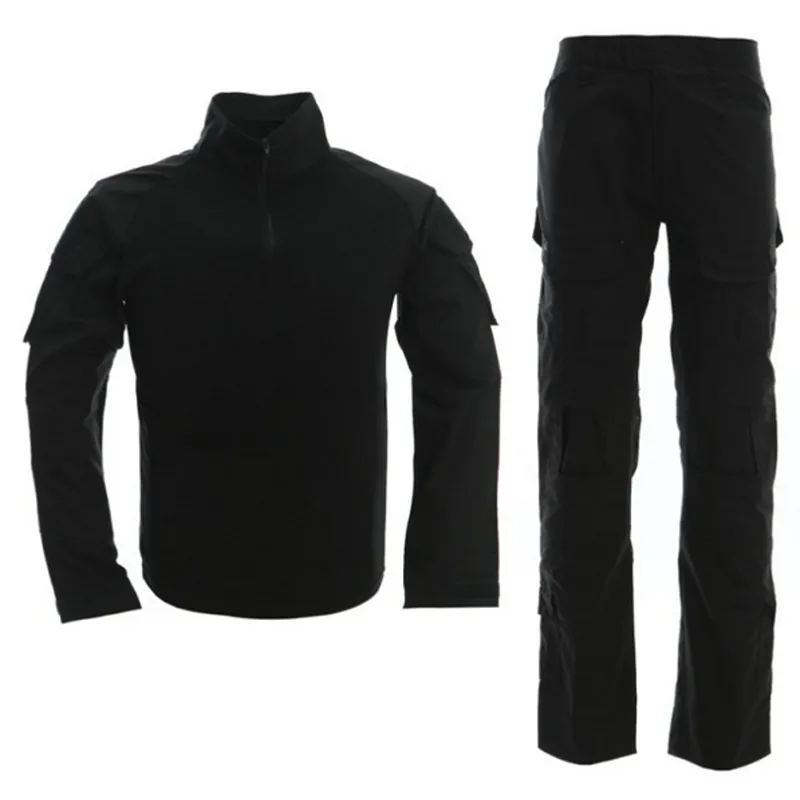 Uniforme Combat B con Coderas y Rodilleras · Negro