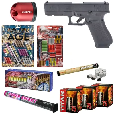 Schreckschuss Feuerwerk Bundle Glock 17 Gen 5 - LivingActive