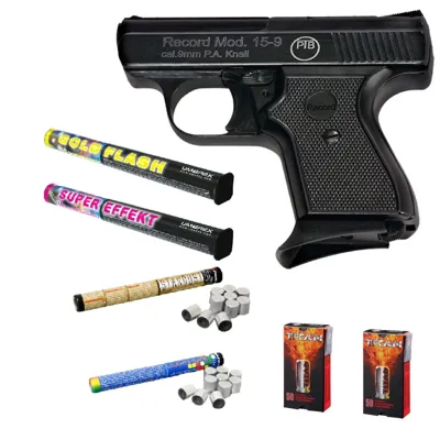 Silvester Feuerwek Bundle Record 15-9 Schreckschuss - LivingActive