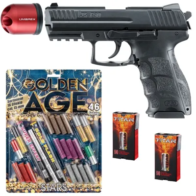 Silvester Feuerwerk Bundle Heckler & Koch P30 Schreckschuss - LivingActive