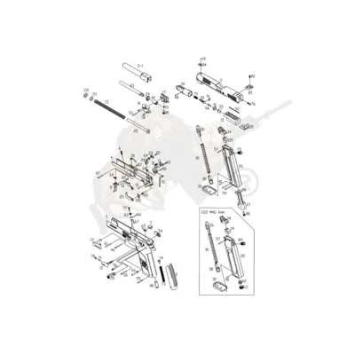 Barrel Locking Pin (Part P-09 #53) for KJ Works CZ P-09 - ASG