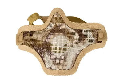 Mesh Maske, Deluxe, V2,, Braun, Wei&szlig - GFC Tactical
