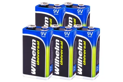 5 x Wilhelm Universal 9V Block Batterien - NEMT