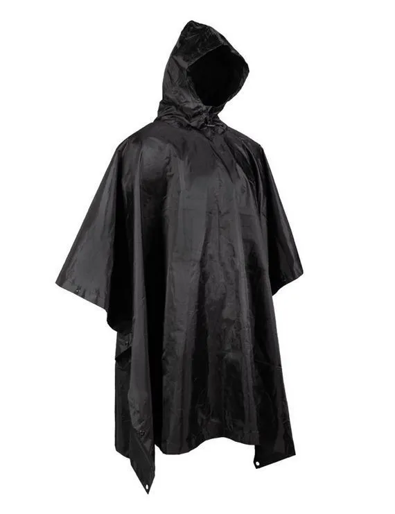 Army Poncho Ripstop, 260 g · Negro
