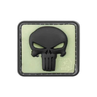 Punisher Rubber Patch Glow Back - JTG