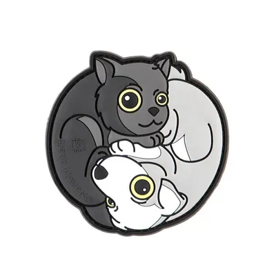 Yin &Amp; Yan Cat Rubber Patch - JTG