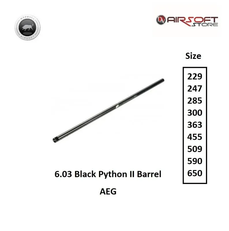 6.03 Python II Barrel · Negro