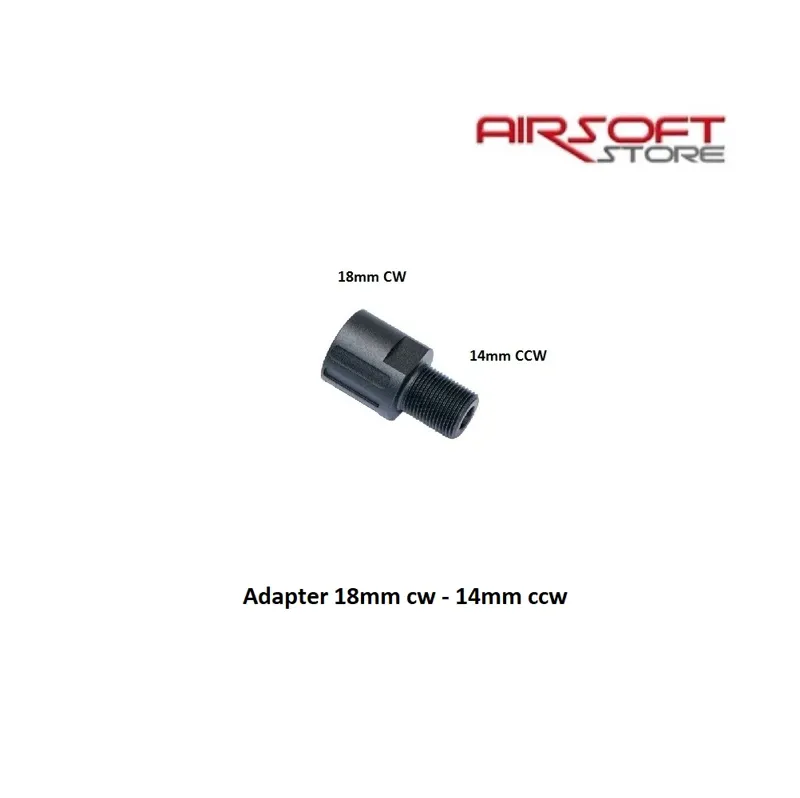 Adapter 18mm Cw - 14mm Ccw