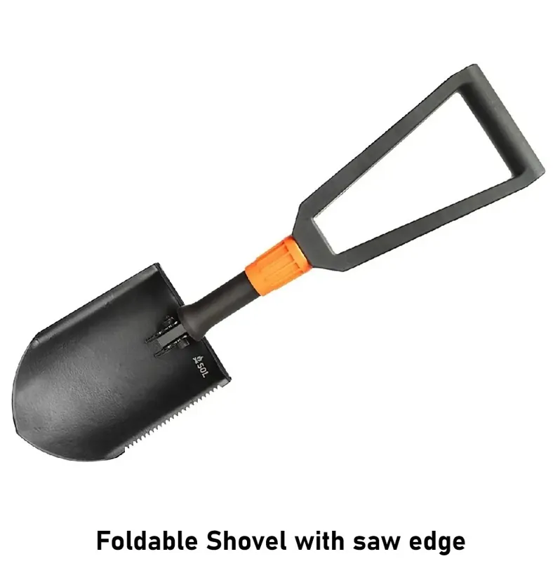 Foldable Shovel with Saw Edge