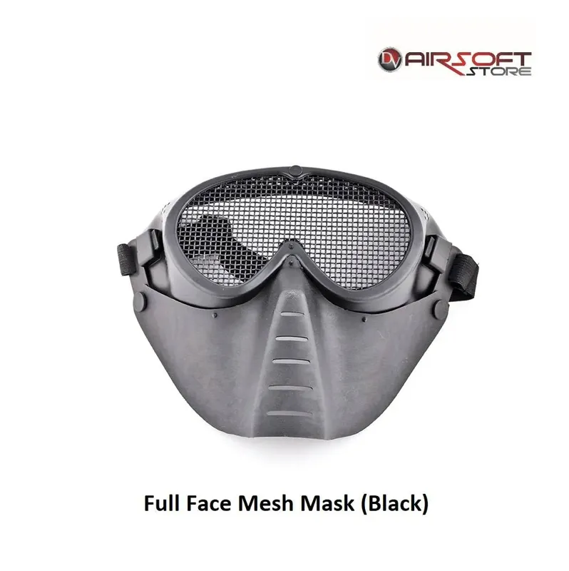 Full Face Mesh Mask · Negro