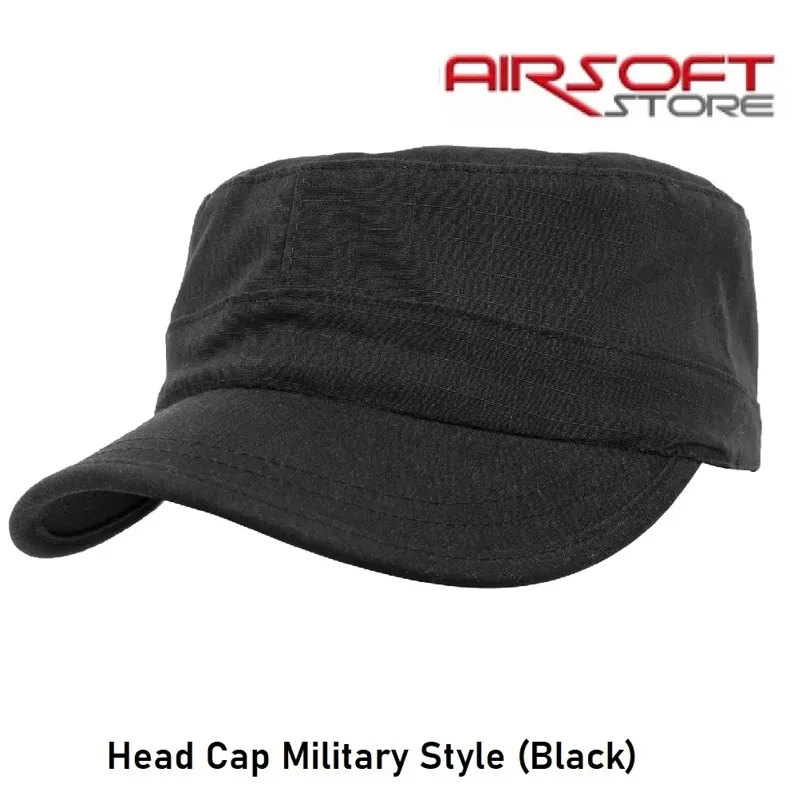 Head Cap Military Style · Negro