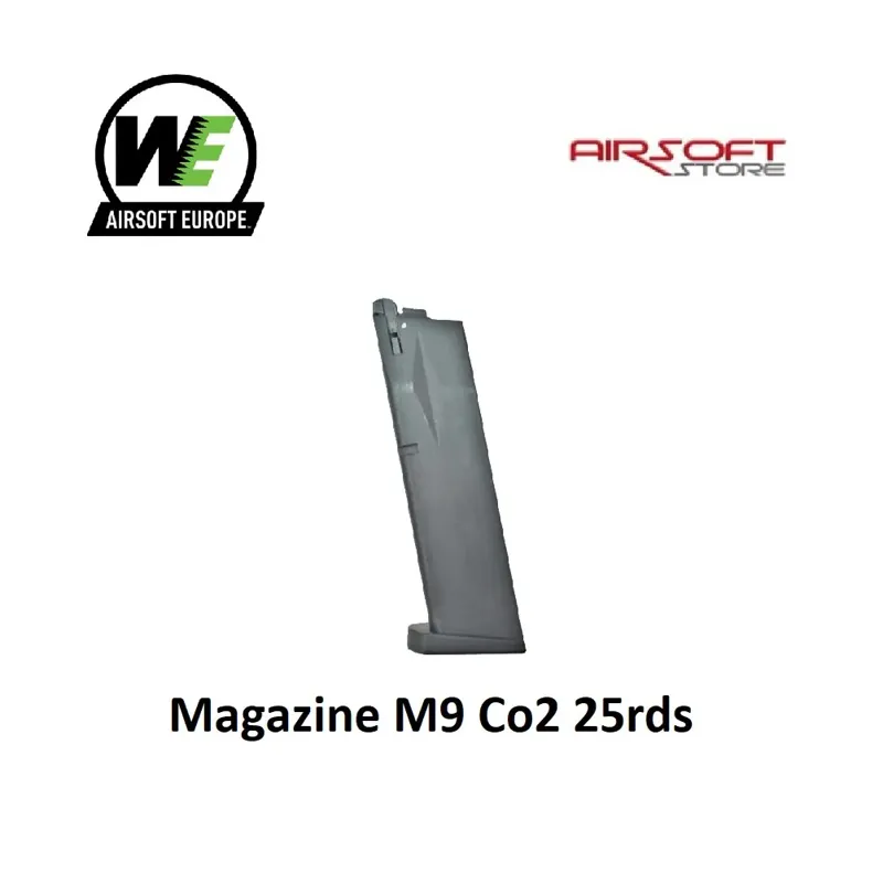 Magazine M9 CO2 25 rds · Negro