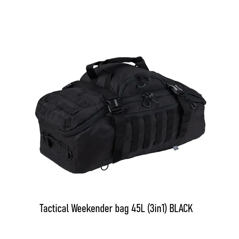 Tactical Weekender Bag 45L (3IN1) · Negro